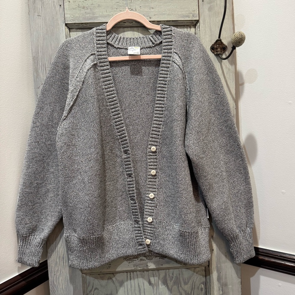OFFLINE by Aerie Cardigan Sweater Women’s size S Medium Heather Gray Oversized